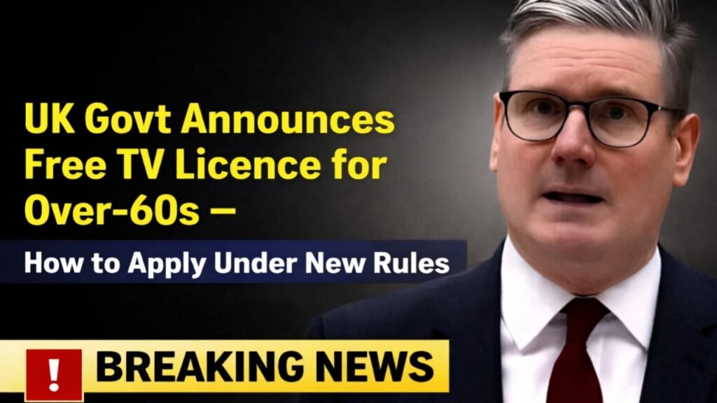 Free TV Licence for Over-60s UK